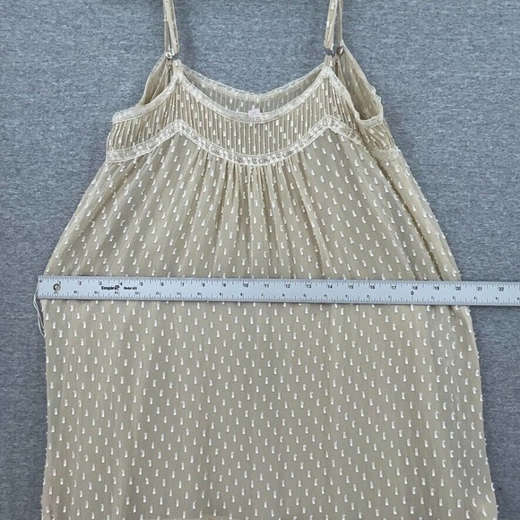 Rebecca Taylor Silk Cream Sleeveless Sheer Layered Cottage Core Dress Womens 4 - Picture 8 of 12